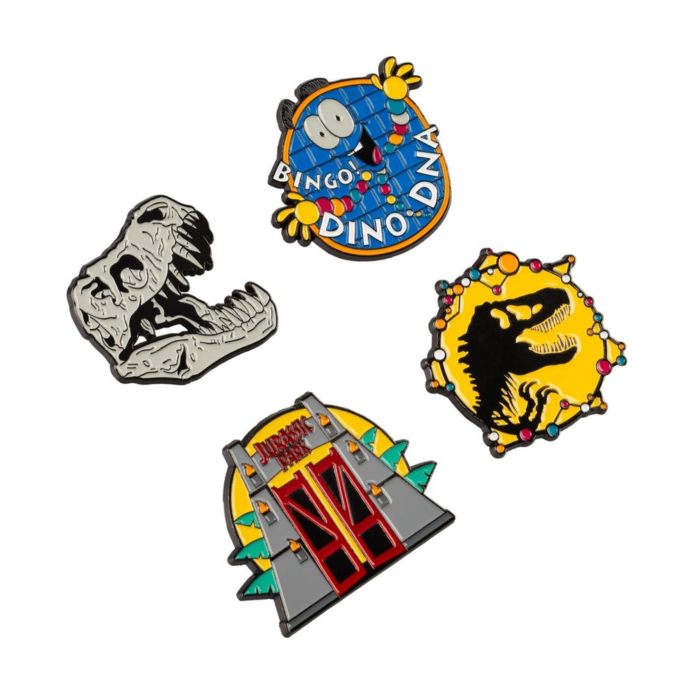Grupo Erik Jurassic Park - Set Of 4 Button pin - Mehrfarben